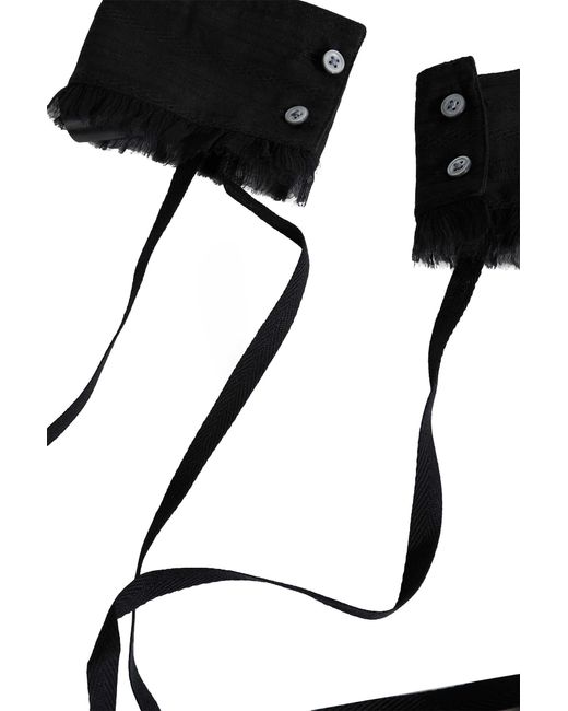 Ann Demeulemeester Black Dante Cuffs for men