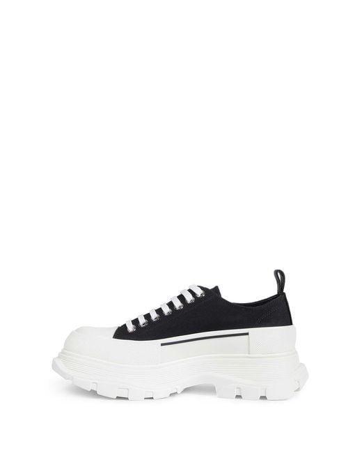 McQueen White Tread Slick Sneakers for men