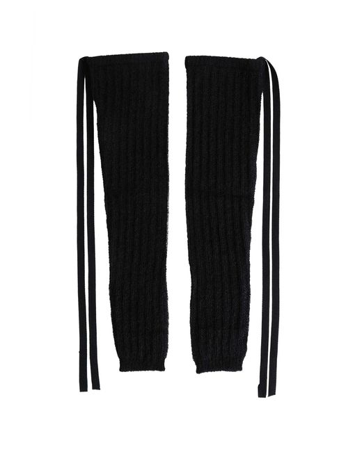 Ann Demeulemeester Black Mea Gauntlets
