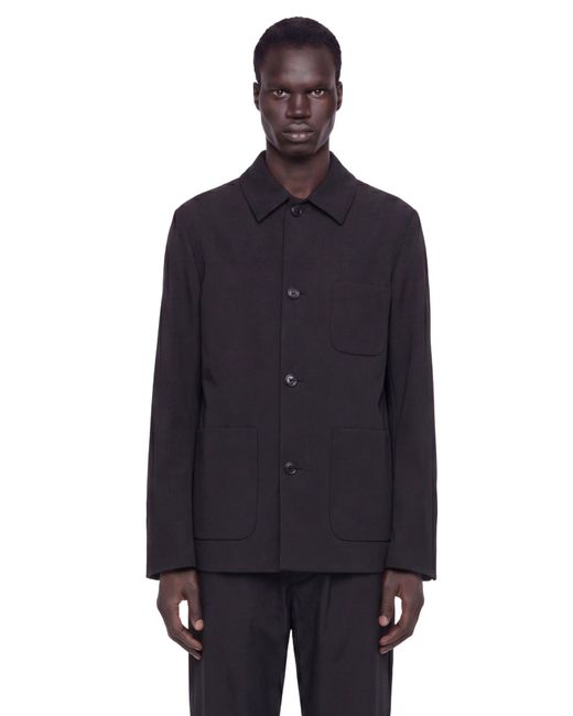 Lardini Blue Linen Overshirt for men
