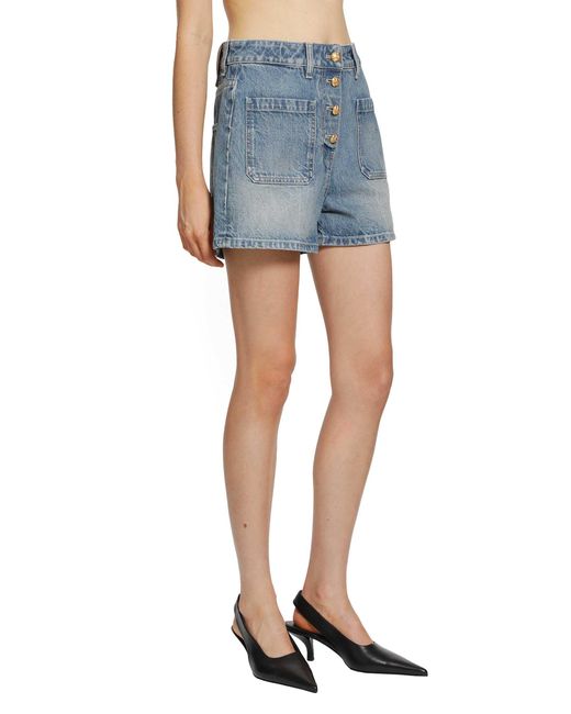 Valentino Blue Denim Shorts