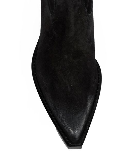 Sonora Boots Black Yuma Suede Ankle Boots