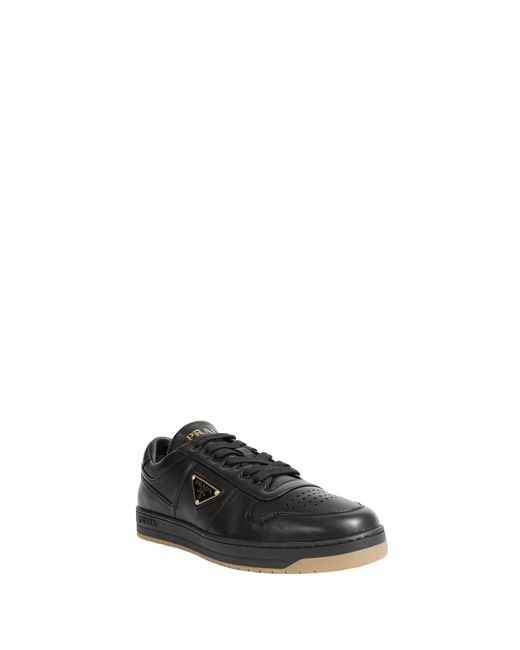 Prada Black Nappa Leather Downtown Sneakers for men