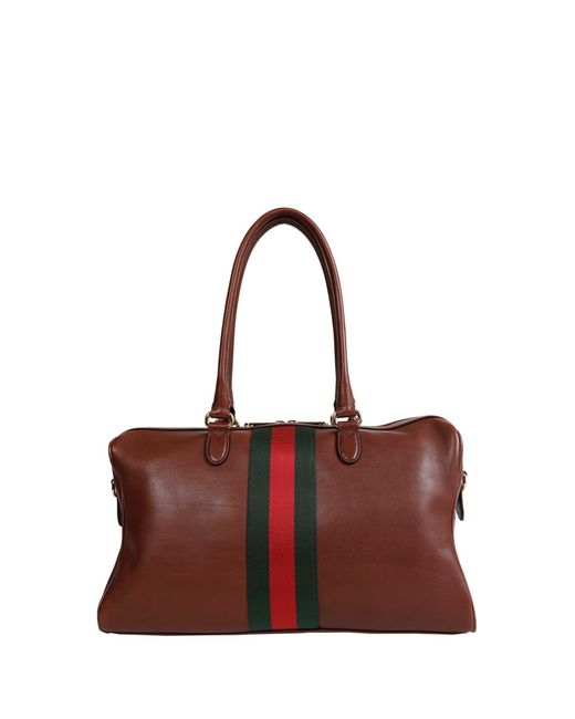 Gucci Red Borsetto Large Boston Bag