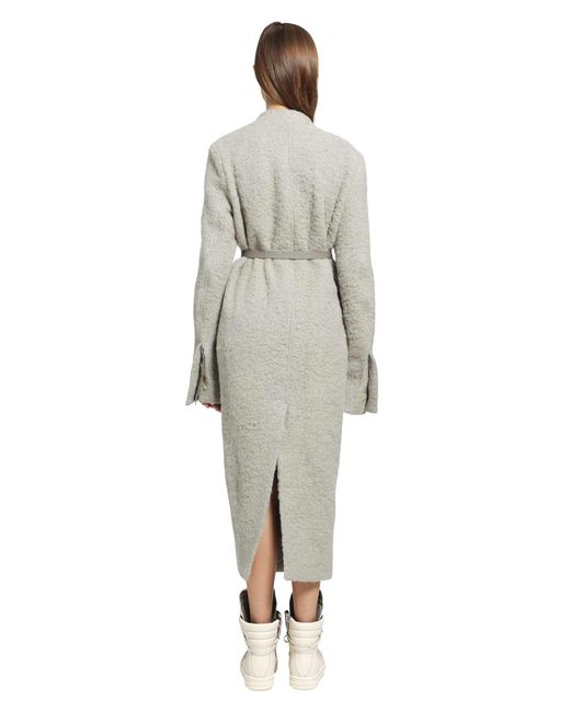 Rick Owens Gray Tower Soft Cyclops Coat