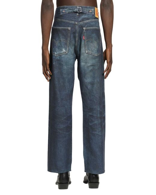 Junya Watanabe Blue Levi's Collaboration 5 Pocket Jeans for men