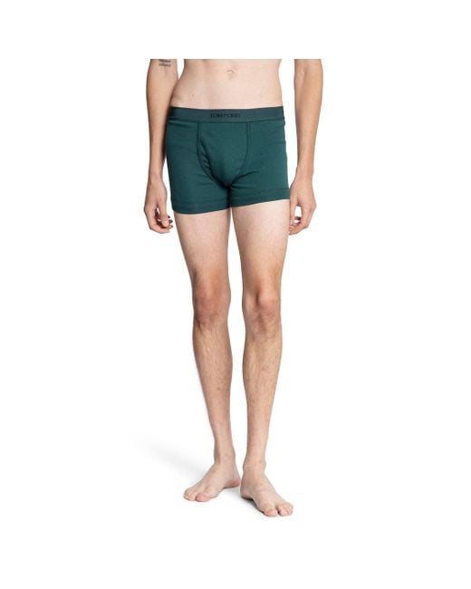 Tom Ford Blue Cotton Boxer Briefs for men