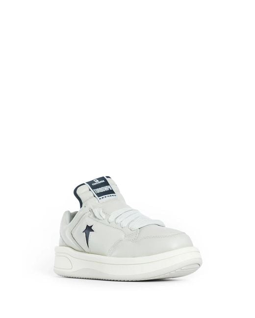 Rick Owens White Converse Collaboration Turbowpn Ox Sneakers for men