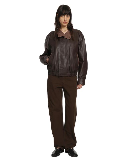Lemaire Brown 5 Pocket Twisted Pants