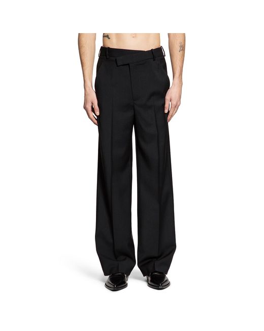 Ann Demeulemeester Black Cyrus Wool Trousers for men