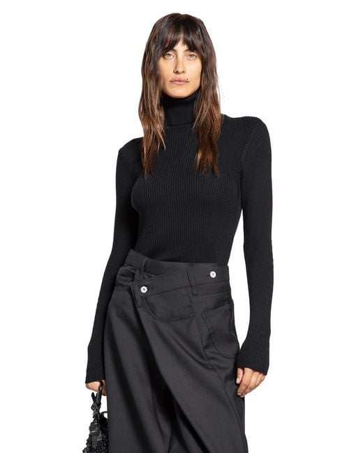 Junya Watanabe Black Wool Sweater