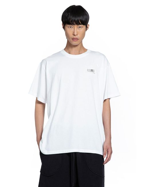 MM6 by Maison Margiela White Numeric Signature T-Shirt