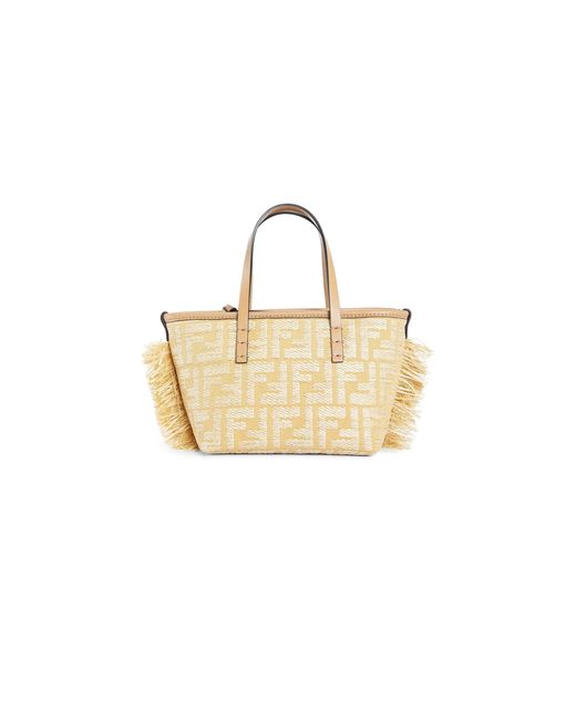 Fendi Metallic Mini Roll Jacquard Fabric Bag