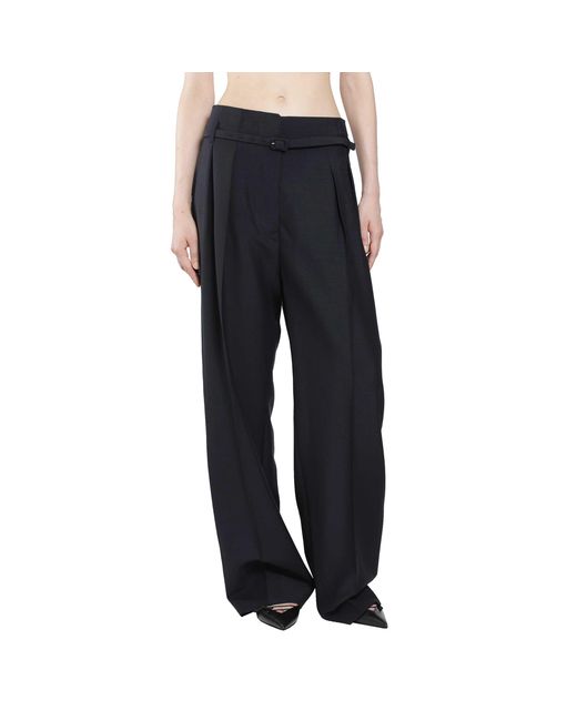 Prada Black Light Wool Mohair Trousers