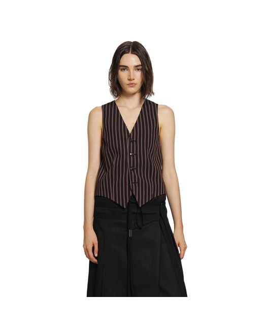 Ann Demeulemeester Black Stanse Classic Waistcoat