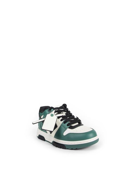 Off-White c/o Virgil Abloh Green Out Of Office Sneakers for men