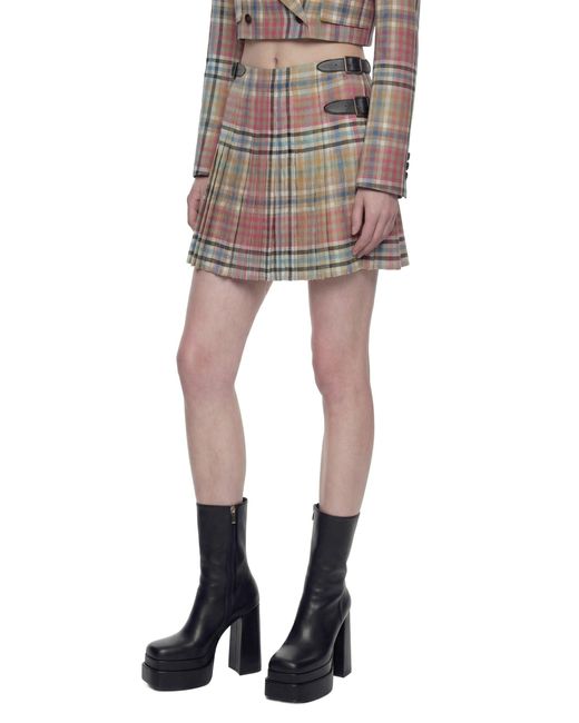 Vivienne Westwood Multicolor Heather Check Mini Kilt