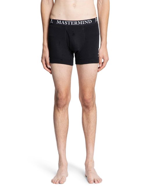 MASTERMIND WORLD Black T-Shirt And Trunks Set for men