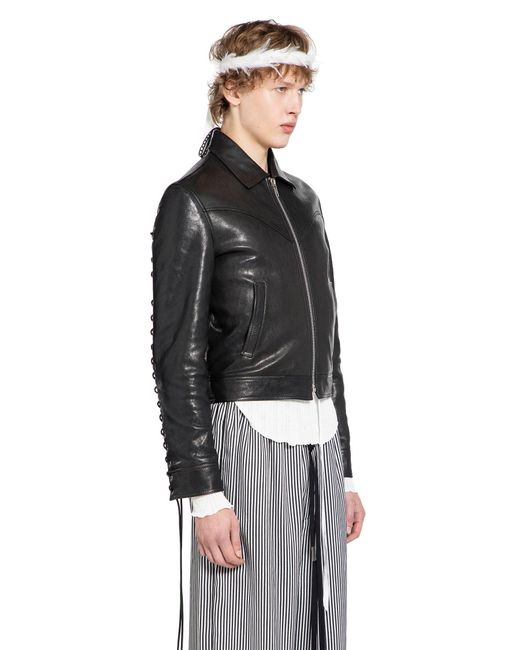 Ann Demeulemeester Black Ulv Western Jacket for men