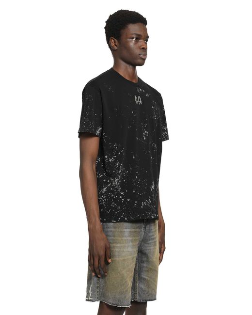 44 Label Group Black T-Shirt Stain 44 for men