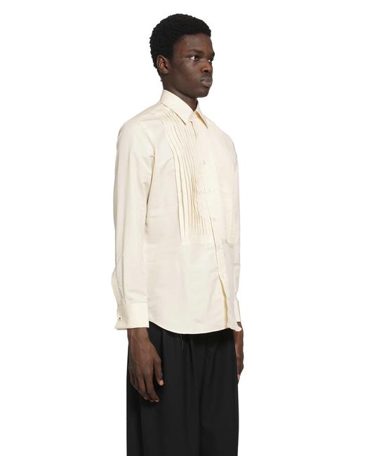 Lardini White Tuxedo Shirt for men