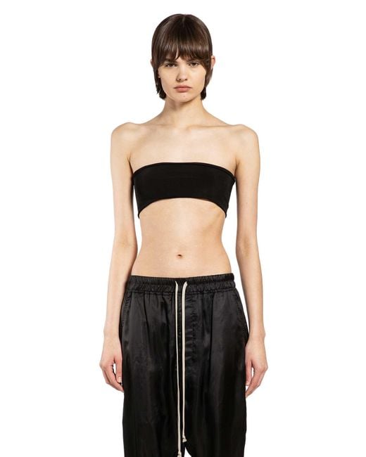 Rick Owens Black Bandeau Bandeau Top