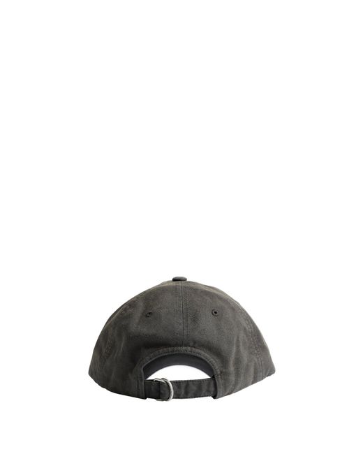 Acne Black 1996 Logo Baseball Cap for men