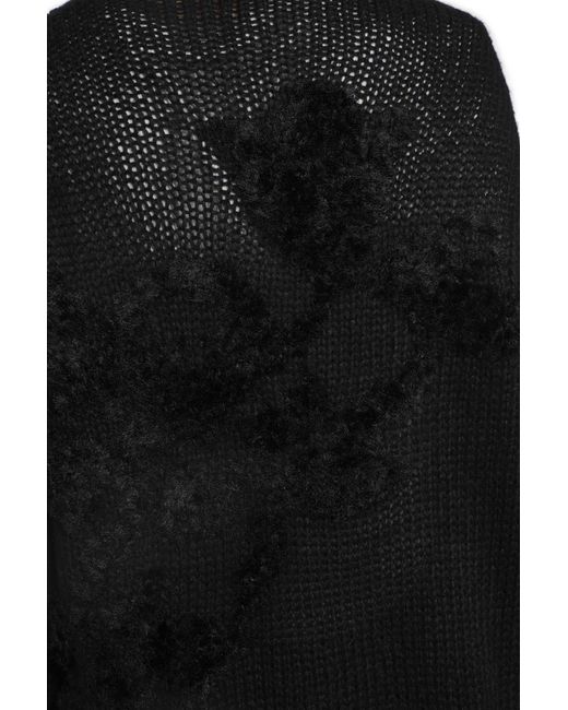 Ann Demeulemeester Black Fransina Turtleneck Sweater