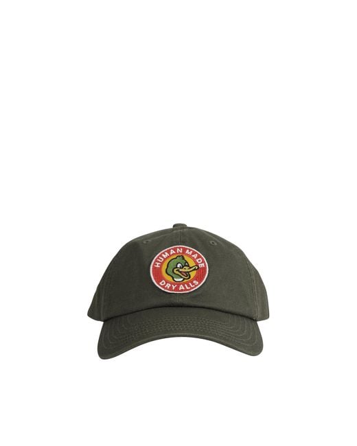 Human Made Green 6 Panel Twill Cap for men