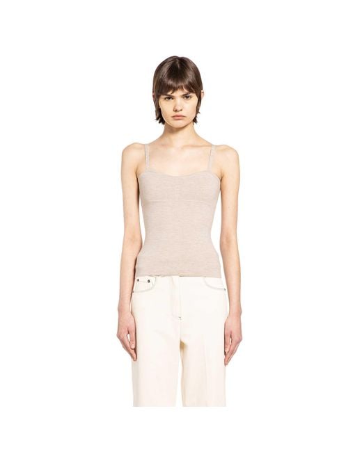 Max Mara Natural Wool Knit Top