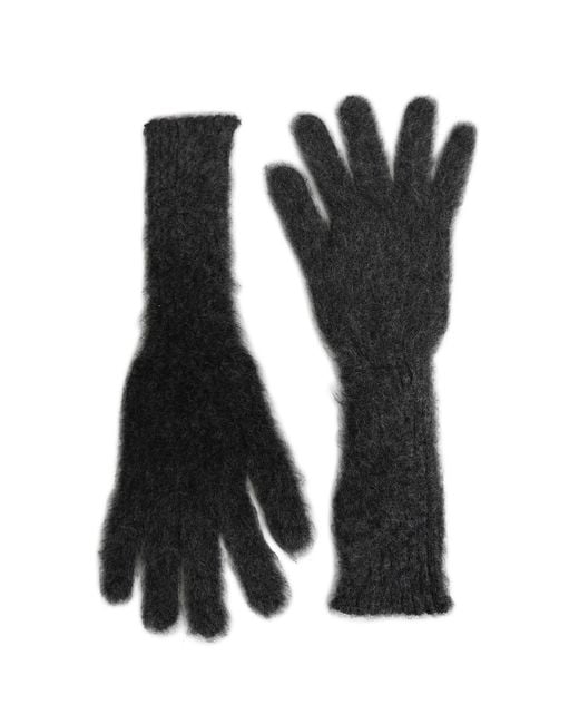 Maison Margiela Black Wool Gloves
