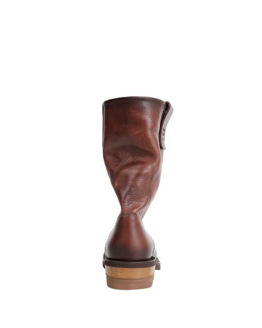 Miu Miu Brown Foule Leather Boots