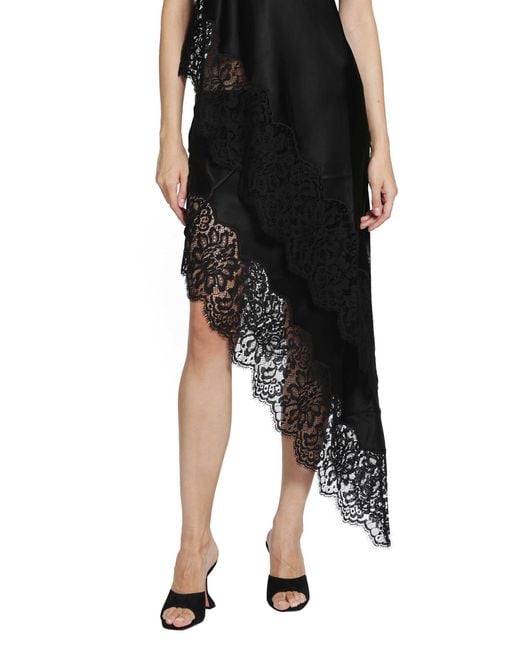 Ssheena Black Guantanamo Satin Skirt