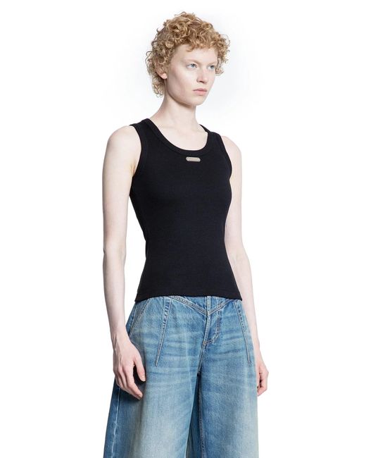 McQueen Blue Placket Tank Top