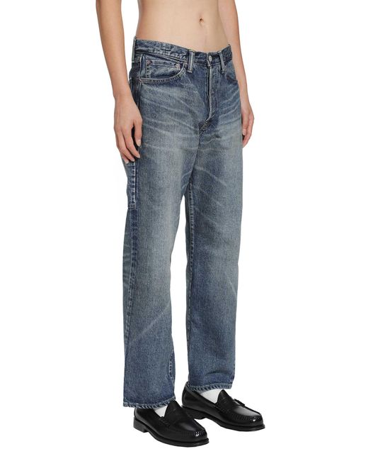 Human Made Blue Straight Denim Pants for men