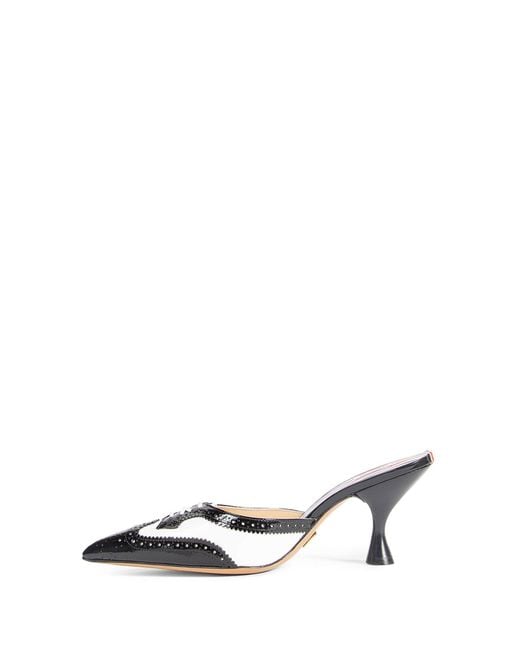 Thom Browne Metallic Low Throat Mules 75Mm