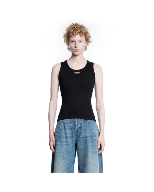 McQueen Blue Placket Tank Top