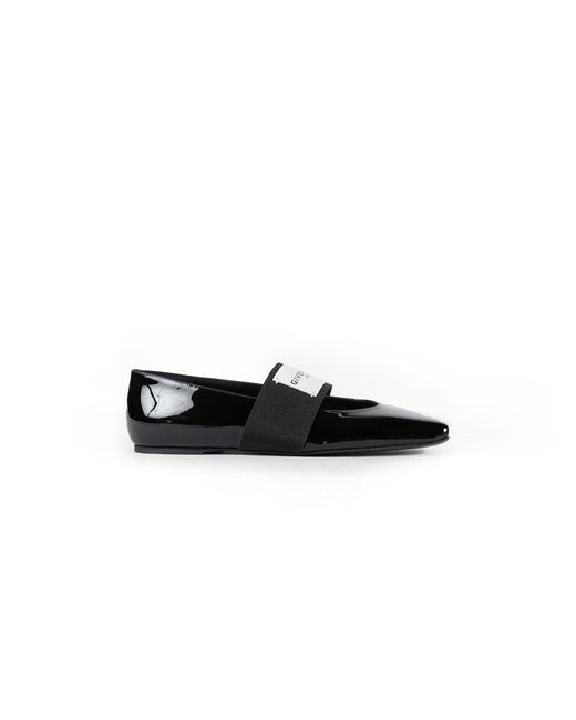 Givenchy Black Sliced Square Ballerinas