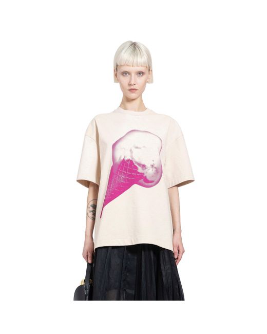 Jil Sander Pink T-shirts