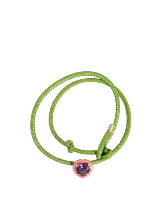 Bea Bongiasca Green Pop Choker With Candy Flower Pendant