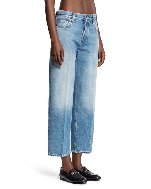 Gucci Blue 5 Pocket Straight Jeans