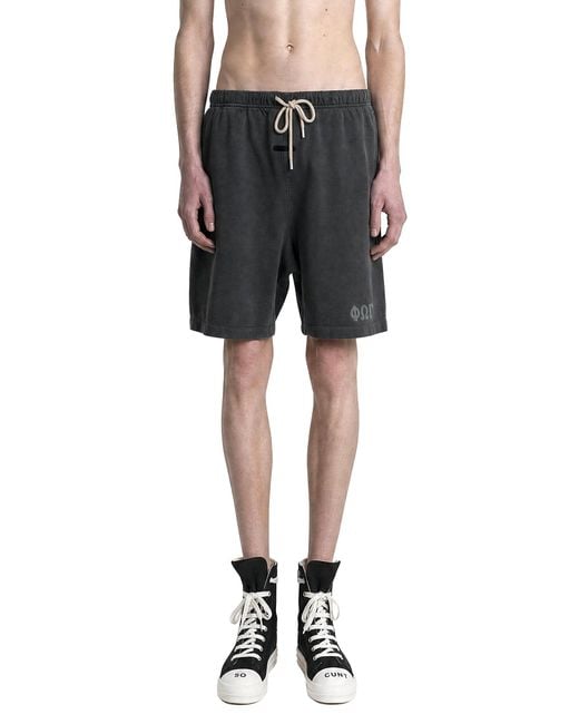 Fear Of God Black Heavy Jersey 90S Sweatshorts for men
