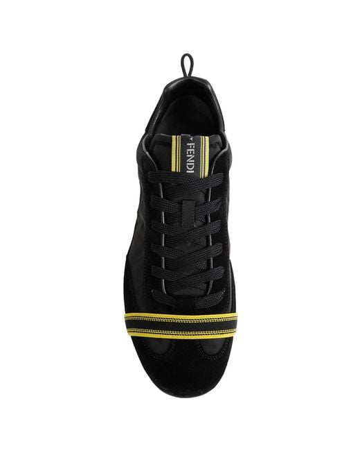 Fendi Black Wrap Sneakers for men
