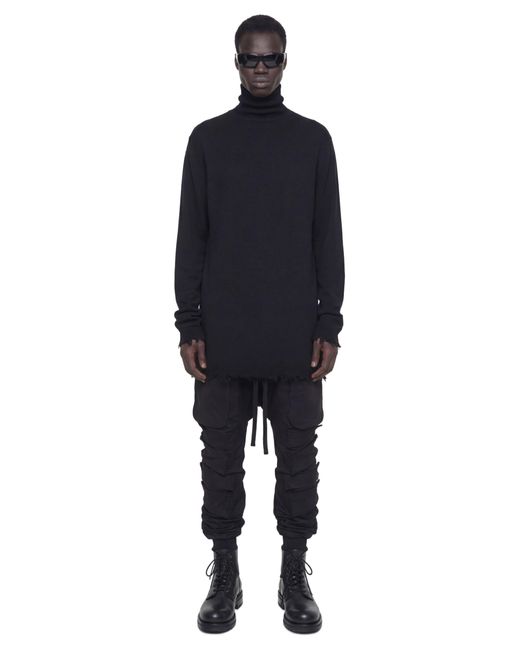 NVL-GARDE Blue Cargo Drop Crotch Cargo Pants for men