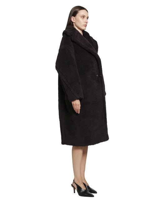 Max Mara Black Teddy Bear Icon Coat