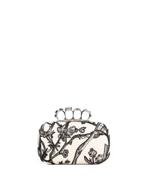 Alexander McQueen White Knuckle Clutch