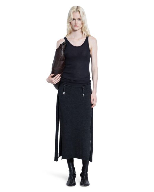 Lemaire Blue Sleeveless Tank Top With Suspenders