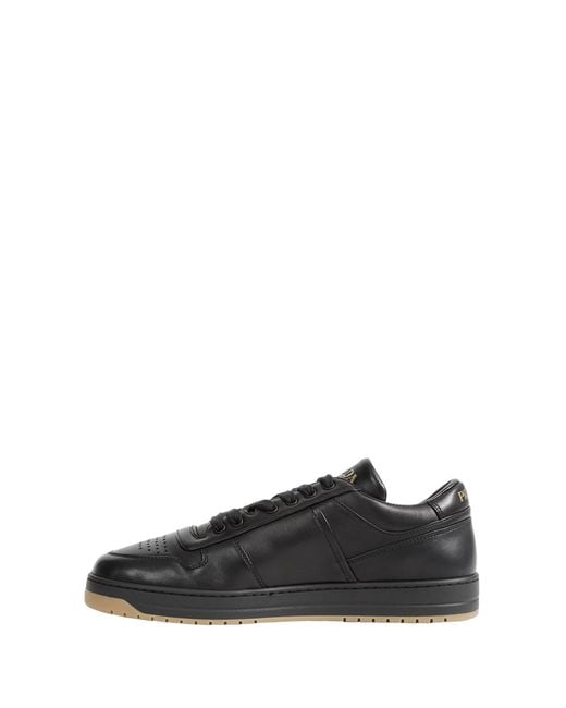 Prada Black Nappa Leather Downtown Sneakers for men