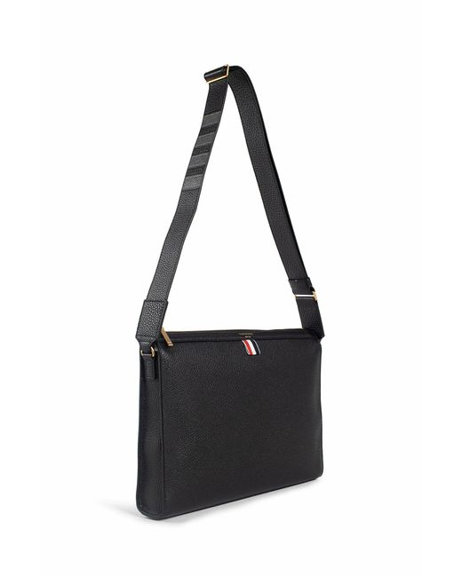 Thom Browne Black Top Handle Bags for men