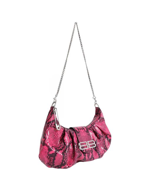 Balenciaga Purple Pamela Medium Shoulder Bag